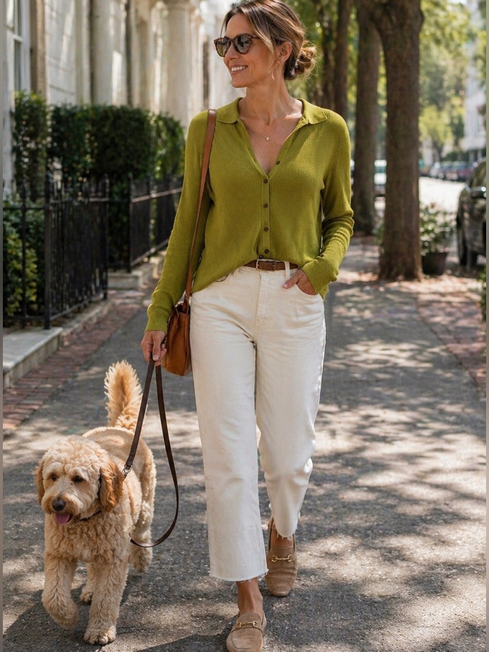 RW&CO Cactus Ribbed Button-Up Knit Cardigan